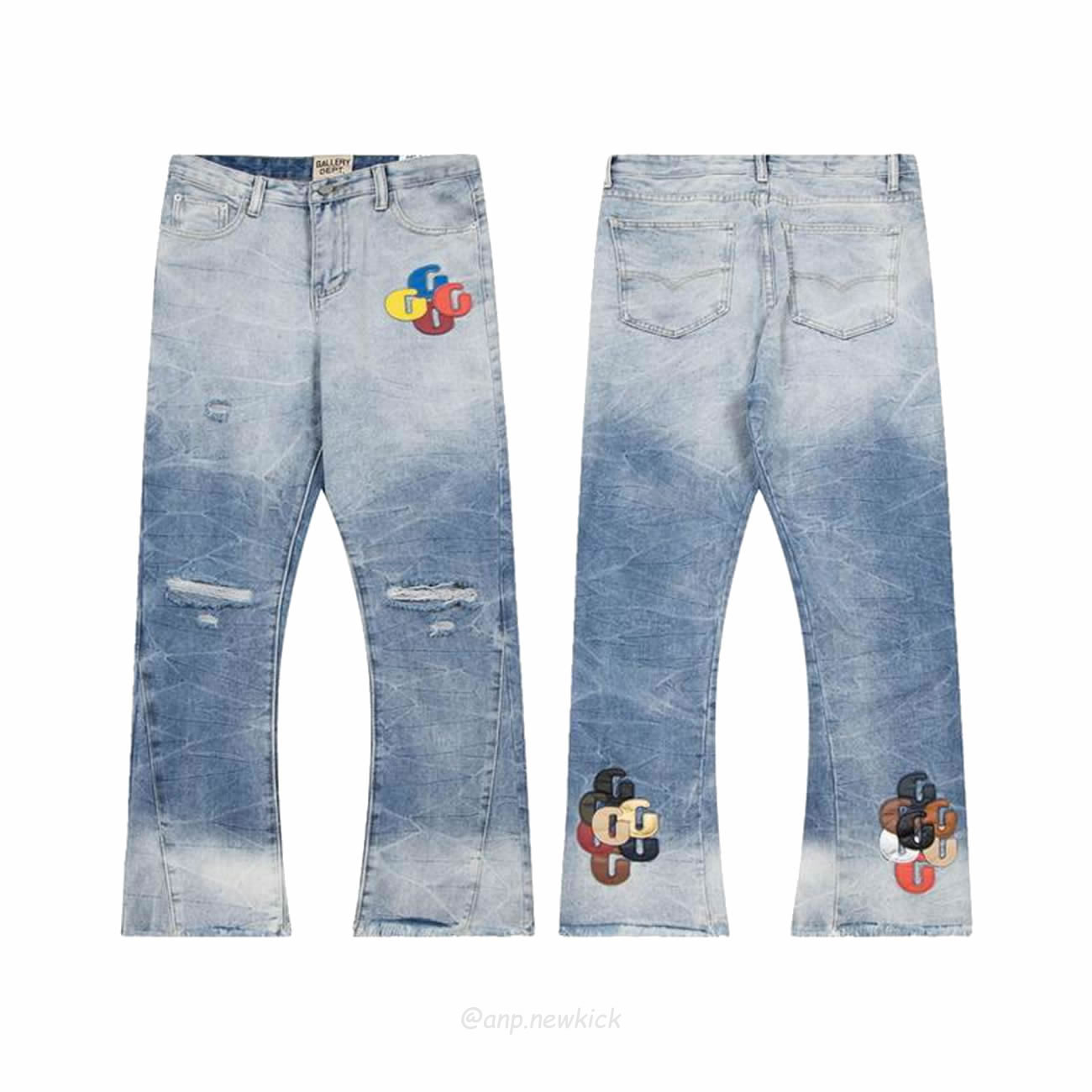 Gallery Dept. Colorful Letter Pattern Street Pants (1) - www.newkick.vip